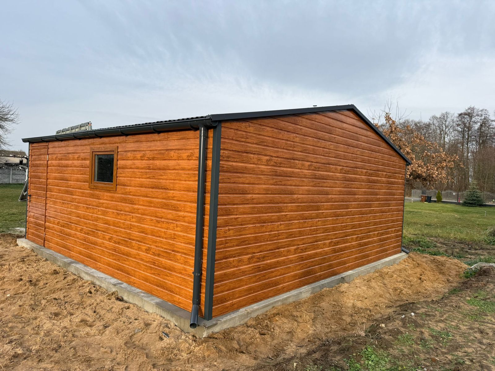 Garaż Drewnopodobny 6×5,8 Dwuspadowy