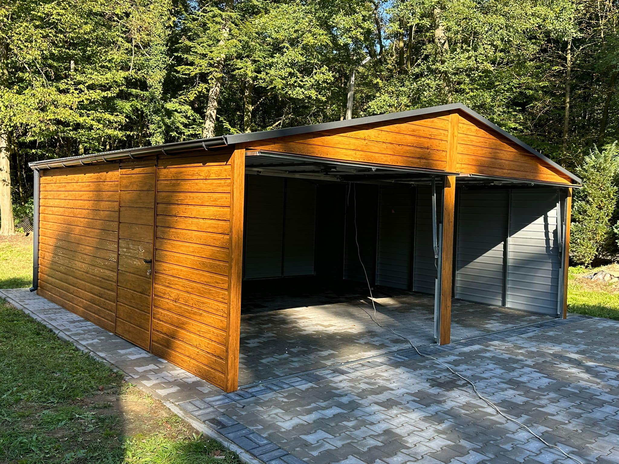 Garaż drewnopodobny 6 m x 5,8 m ID- D19 - obrazek 5