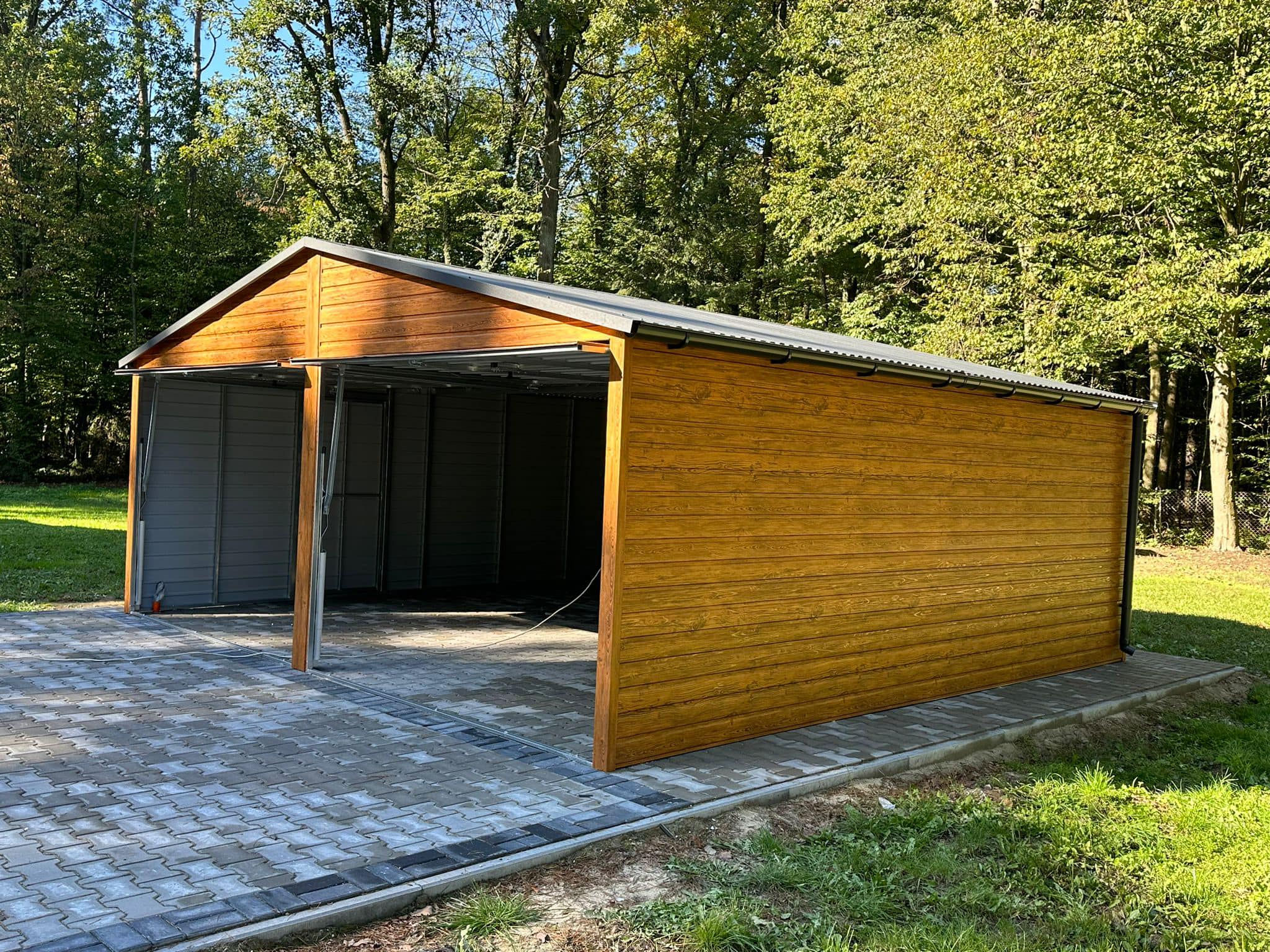 Garaż drewnopodobny 6 m x 5,8 m ID- D19 - obrazek 7