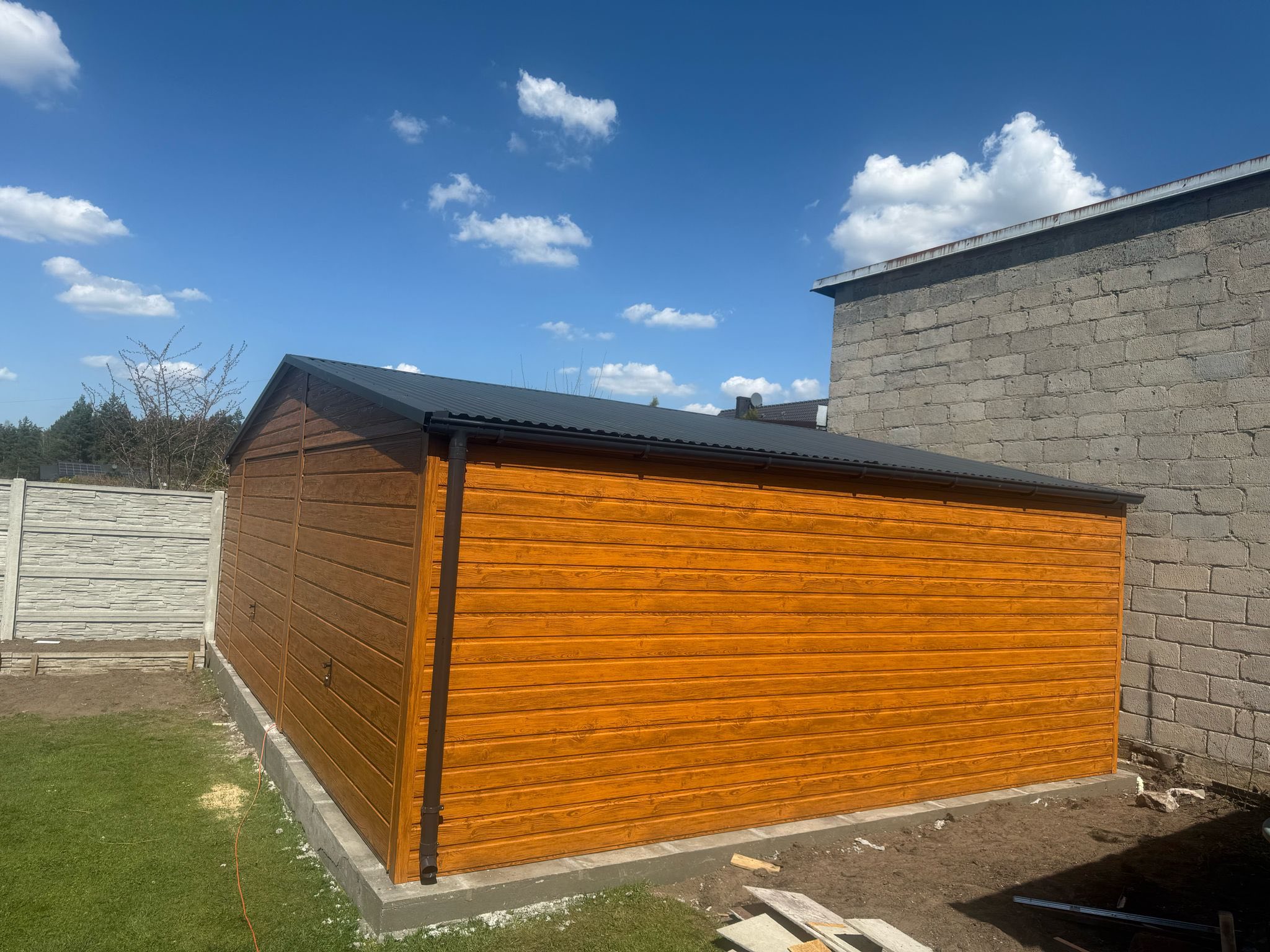 Garaż drewnopodobny 7x5,5m ID- D30 - obrazek 2