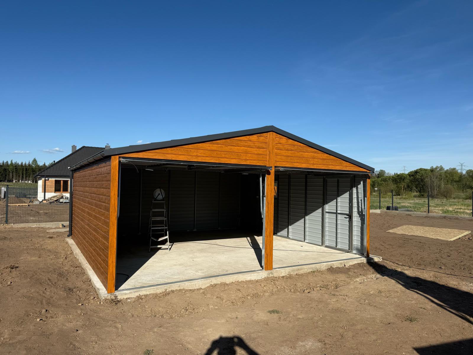 Garaż drewnopodobny 6 m x 5,8 m ID- D20 - obrazek 4