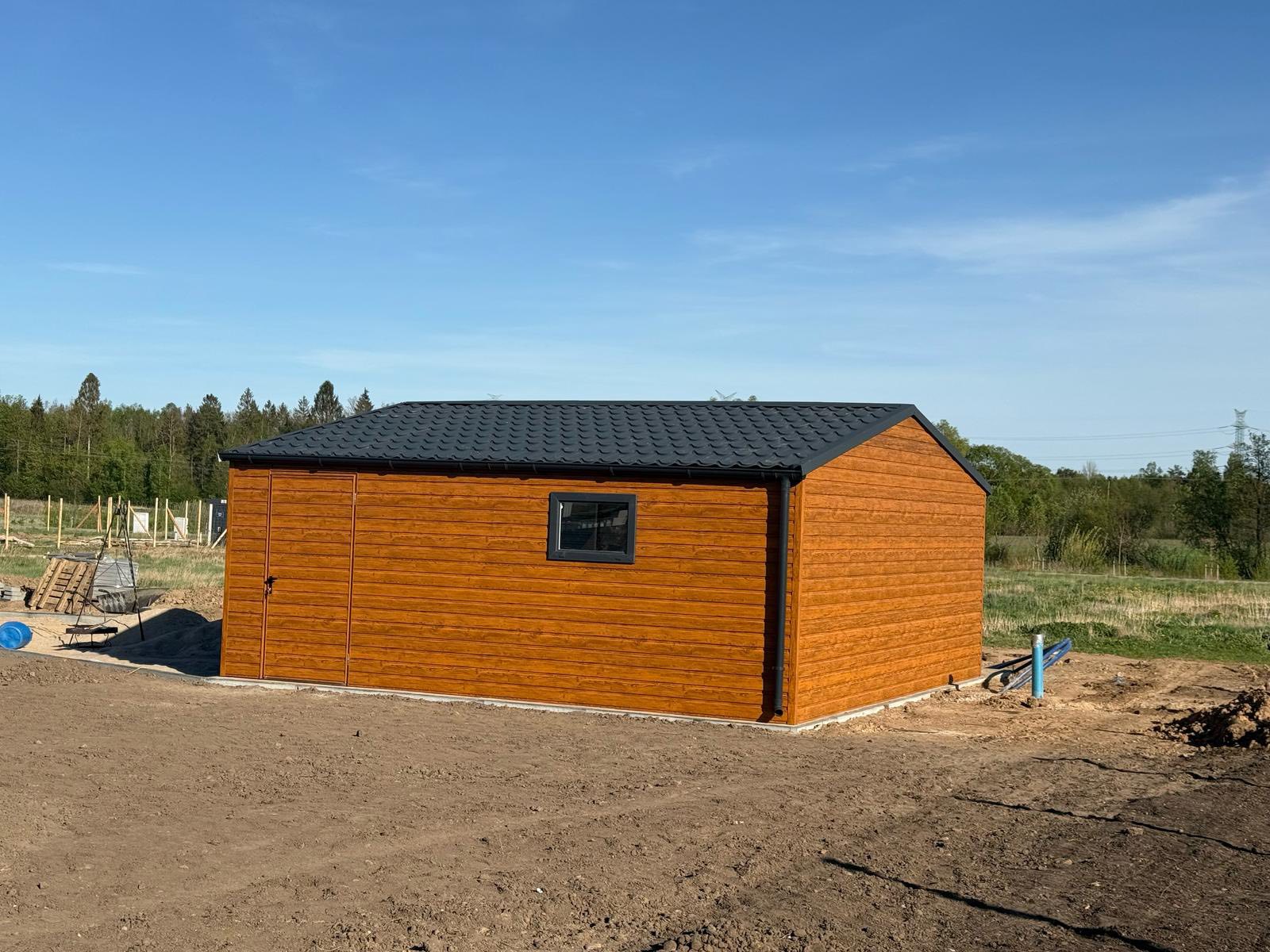 Garaż drewnopodobny 6 m x 5,8 m ID- D20 - obrazek 6