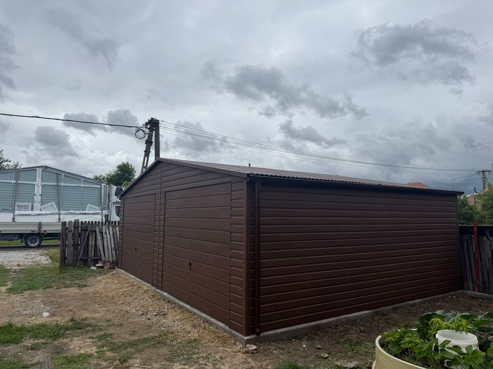 Garaż drewnopodobny 7x5,5m ID- D28 - obrazek 3
